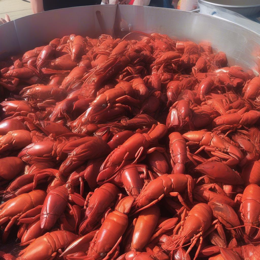 Crawfish Boil at Crawfish Fest 2018