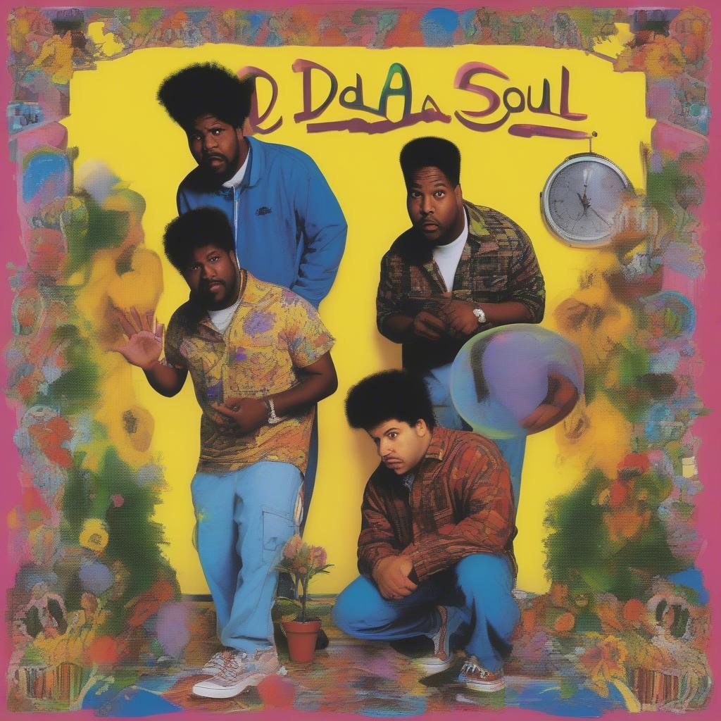 De La Soul's album cover for 3 Feet High and Rising