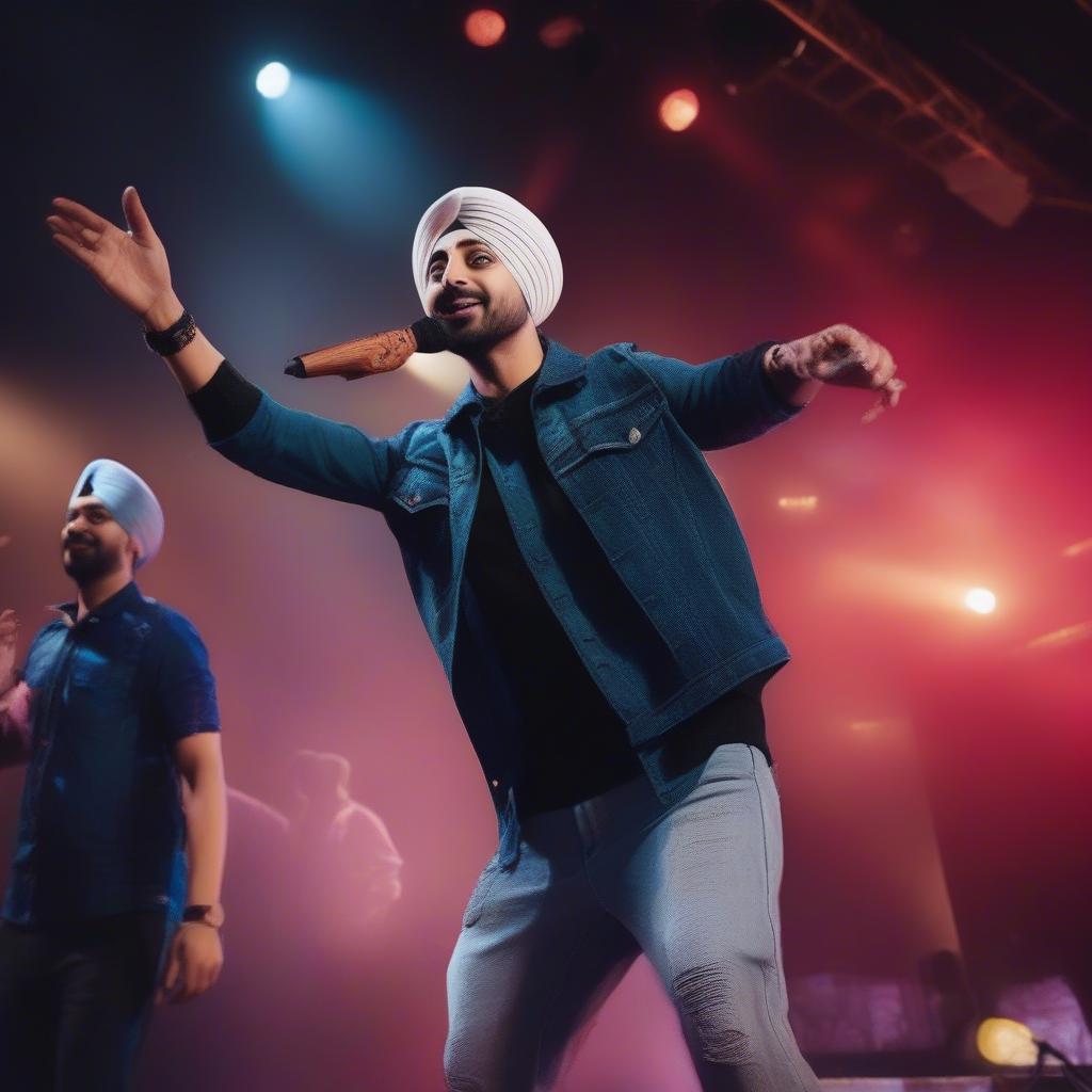 Diljit Dosanjh performing live