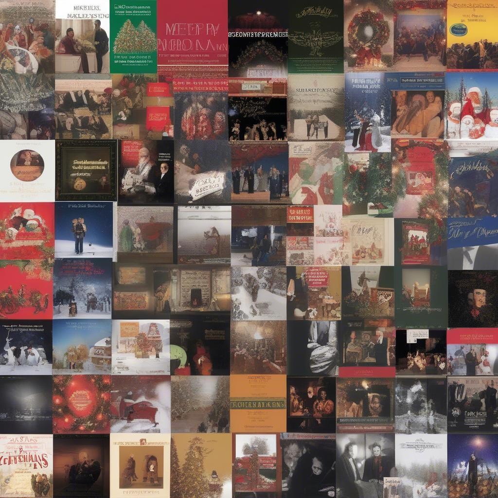 Diverse Christmas Music Genres Represented by Album Covers