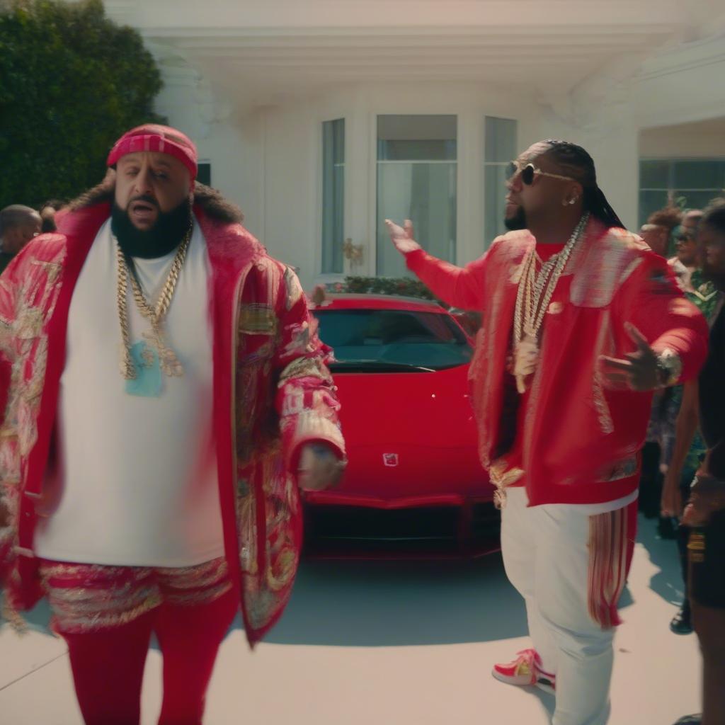 DJ Khaled and Lil Wayne in a Music Video