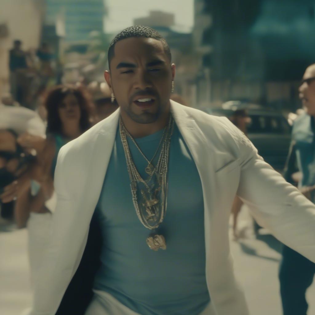 Don Omar in a music video