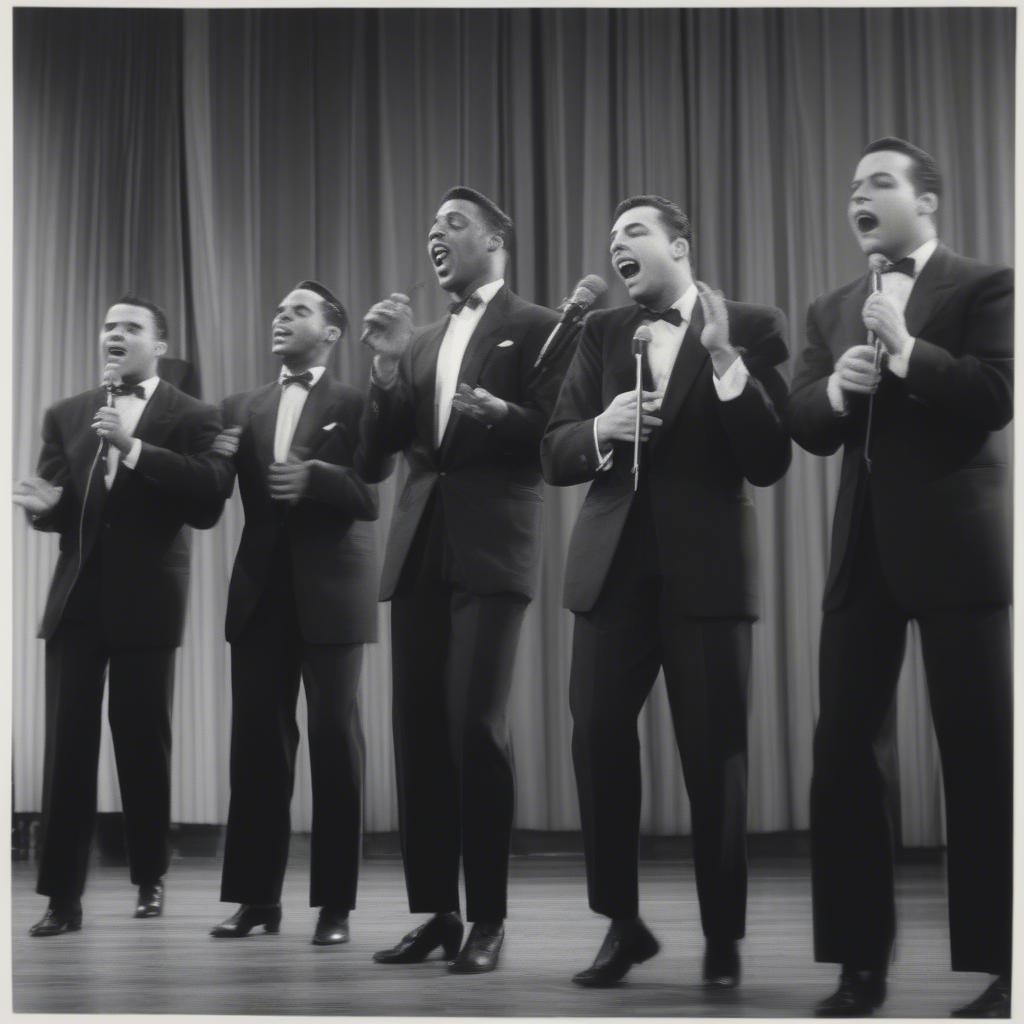 Doo-Wop Group Performing in the 1950s