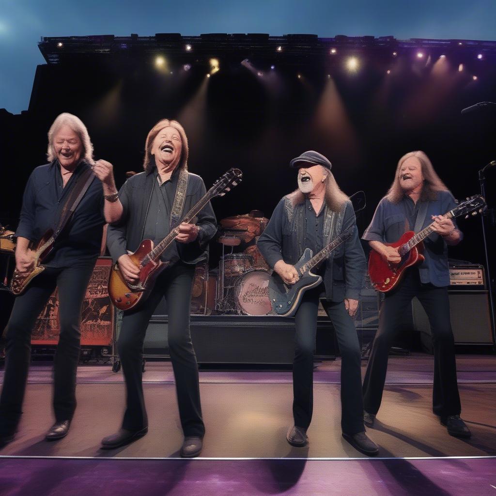 The Doobie Brothers performing live