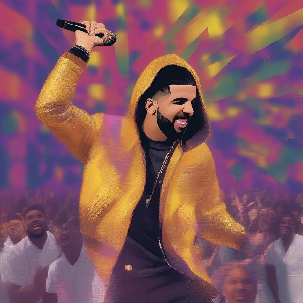 Drake Performing Live on Stage