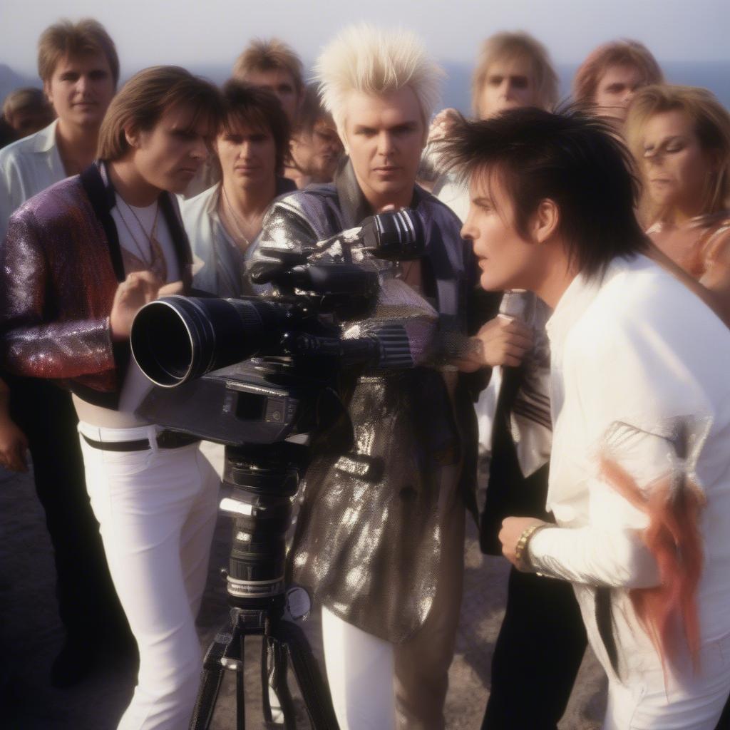 Duran Duran Filming a Music Video