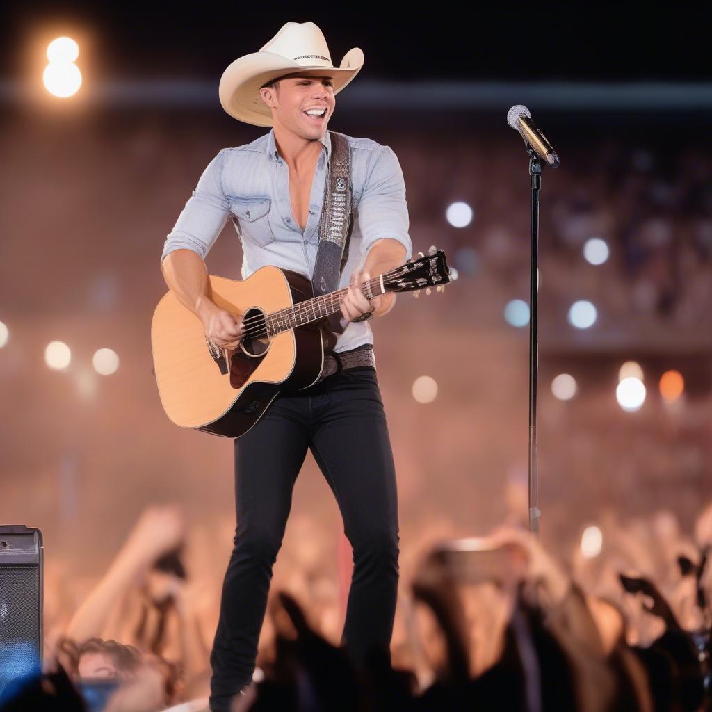 Dustin Lynch Performing at Country Thunder Arizona