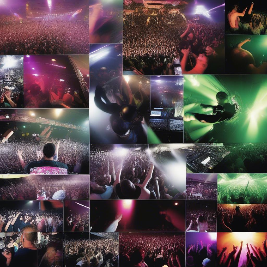 Famous Electro-House DJs of 2006: A montage of images showing popular DJs who pioneered and popularized the electro-house genre in 2006.