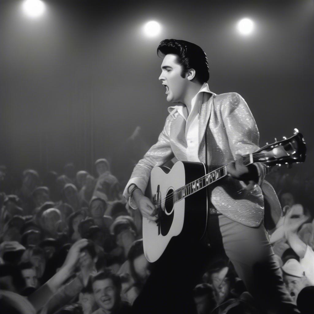 Elvis Presley Performing in 1957