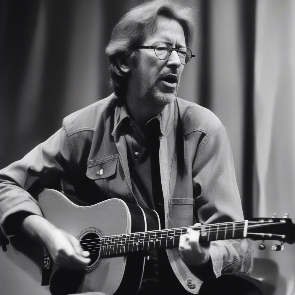 Eric Clapton performing "Layla" unplugged