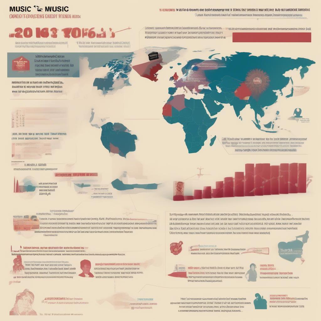 Factors Influencing Vietnamese Music Popularity - An infographic depicting factors like cultural relevance, lyrics, artist popularity, and musical trends that contribute to a song's success in Vietnam.