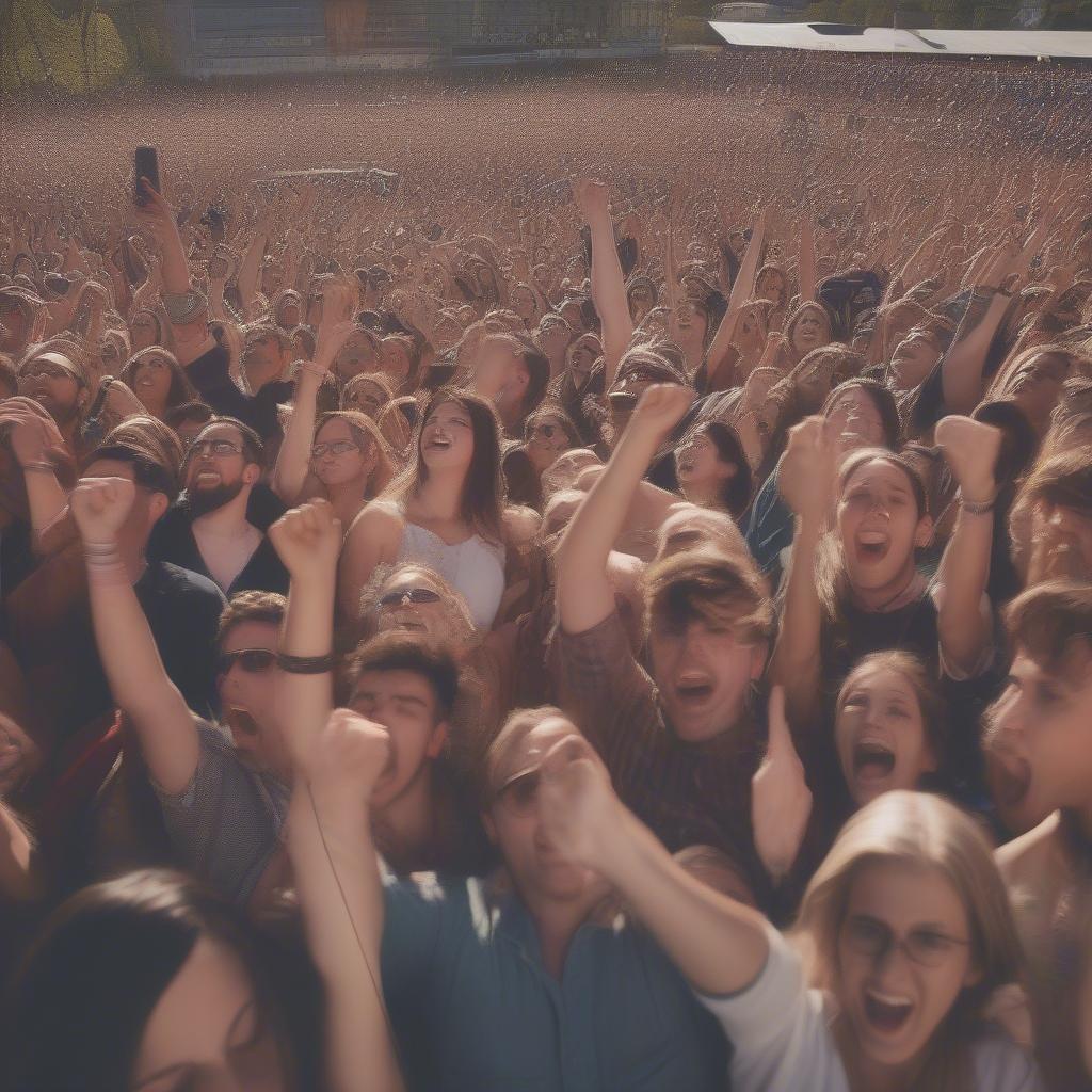 Fans Enjoying a Concert