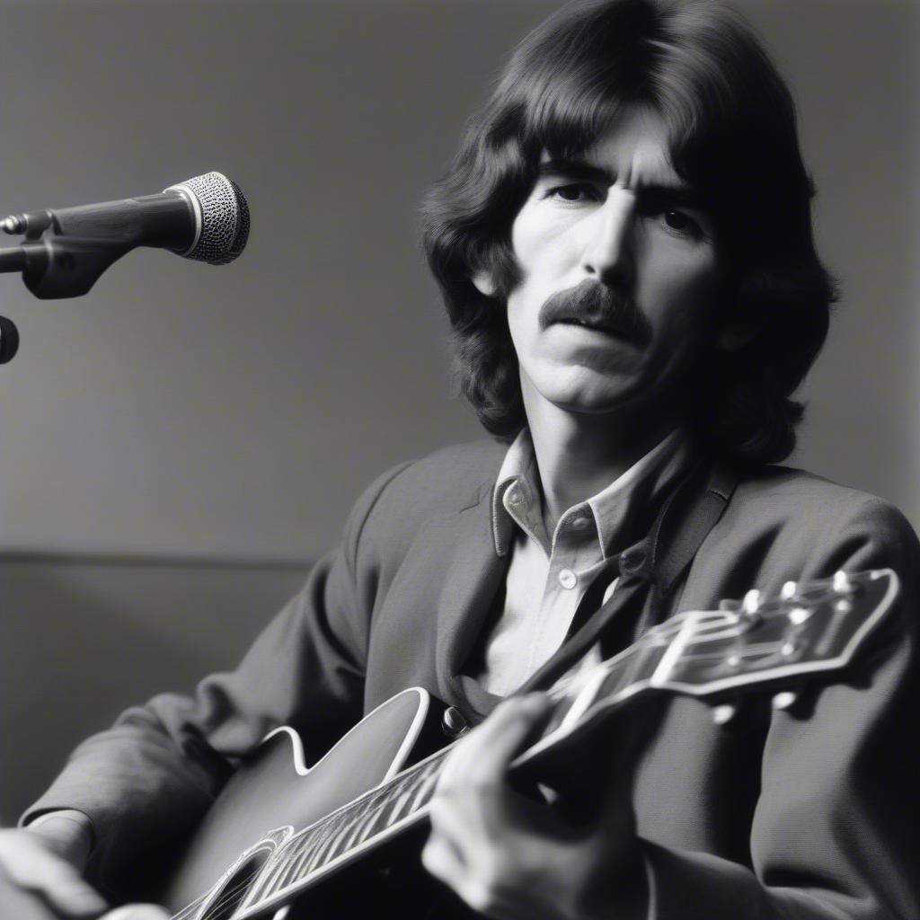 George Harrison Playing Guitar