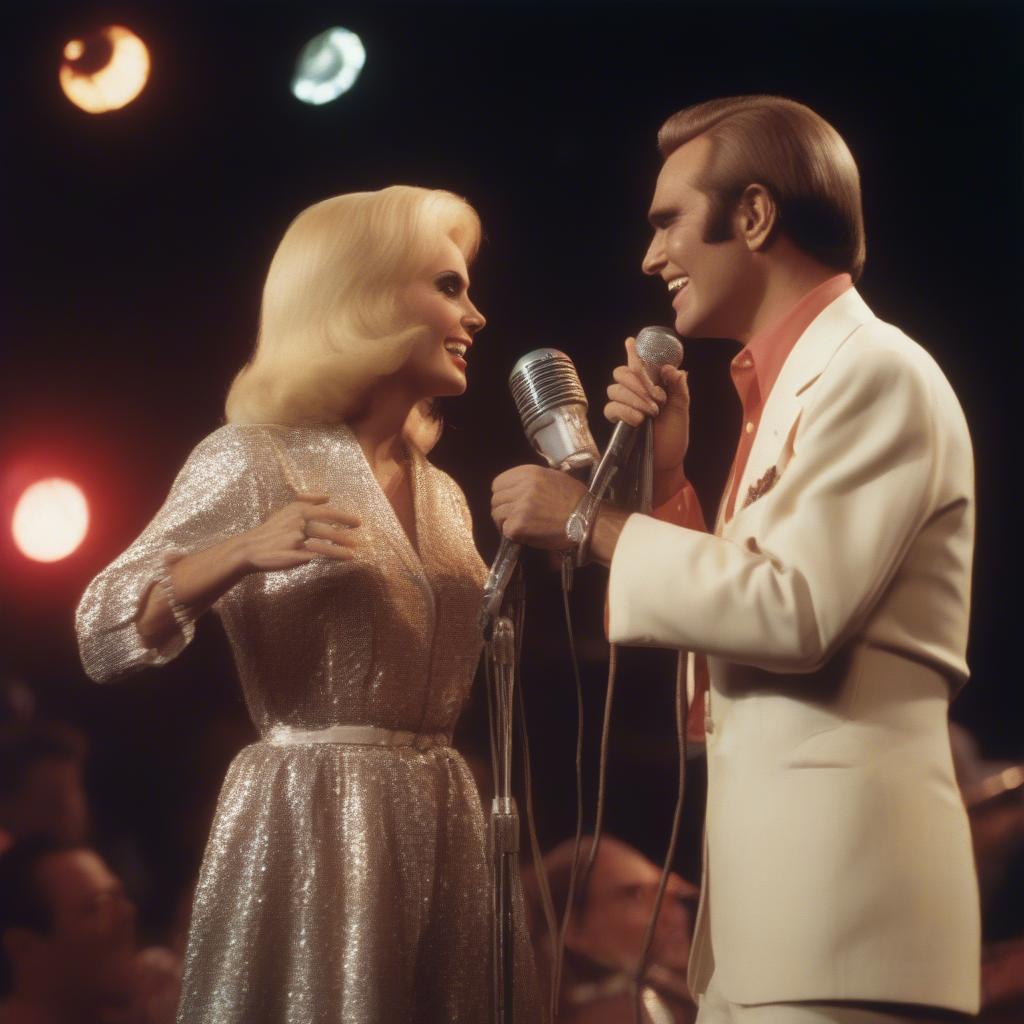 George Jones and Tammy Wynette