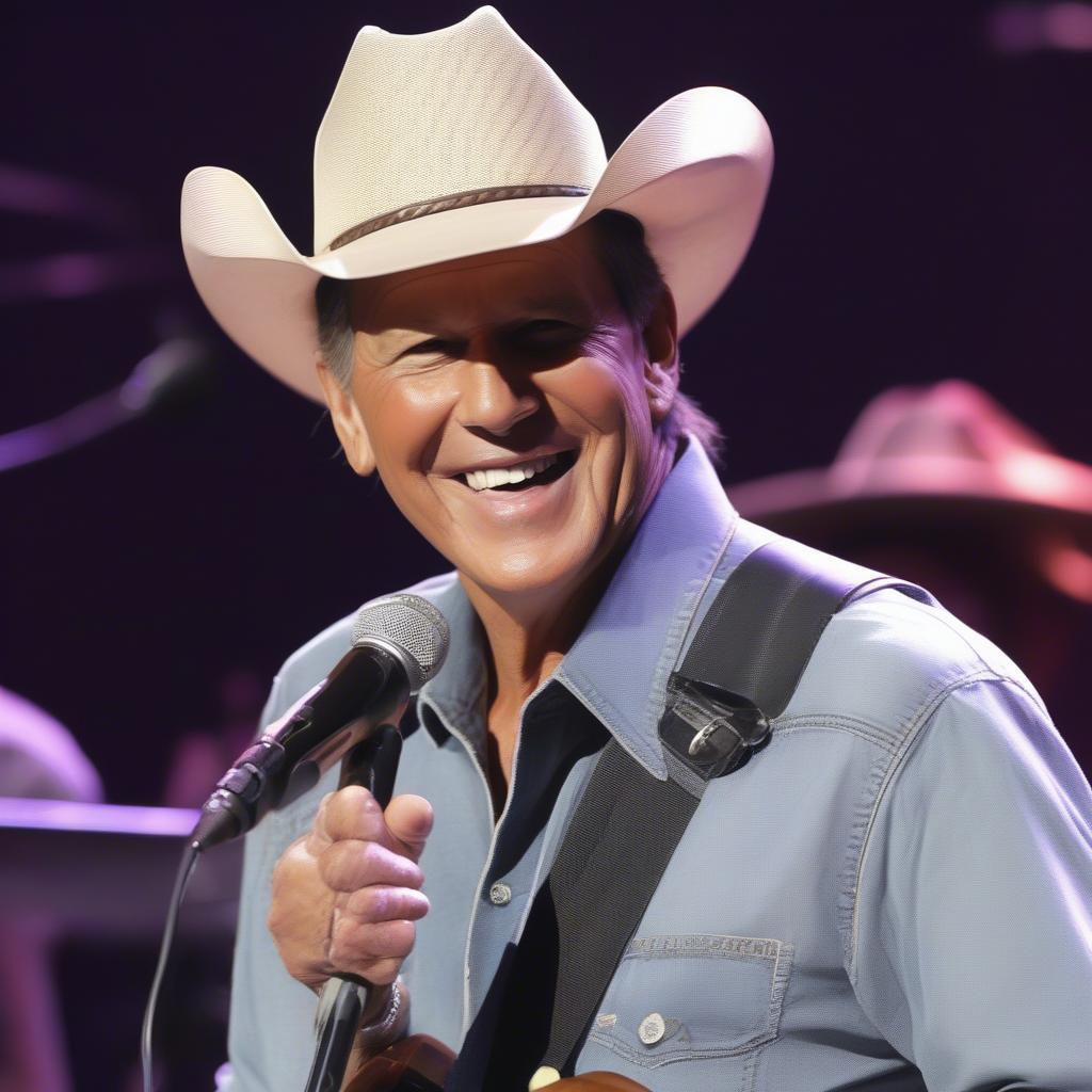 George Strait performing Check Yes or No