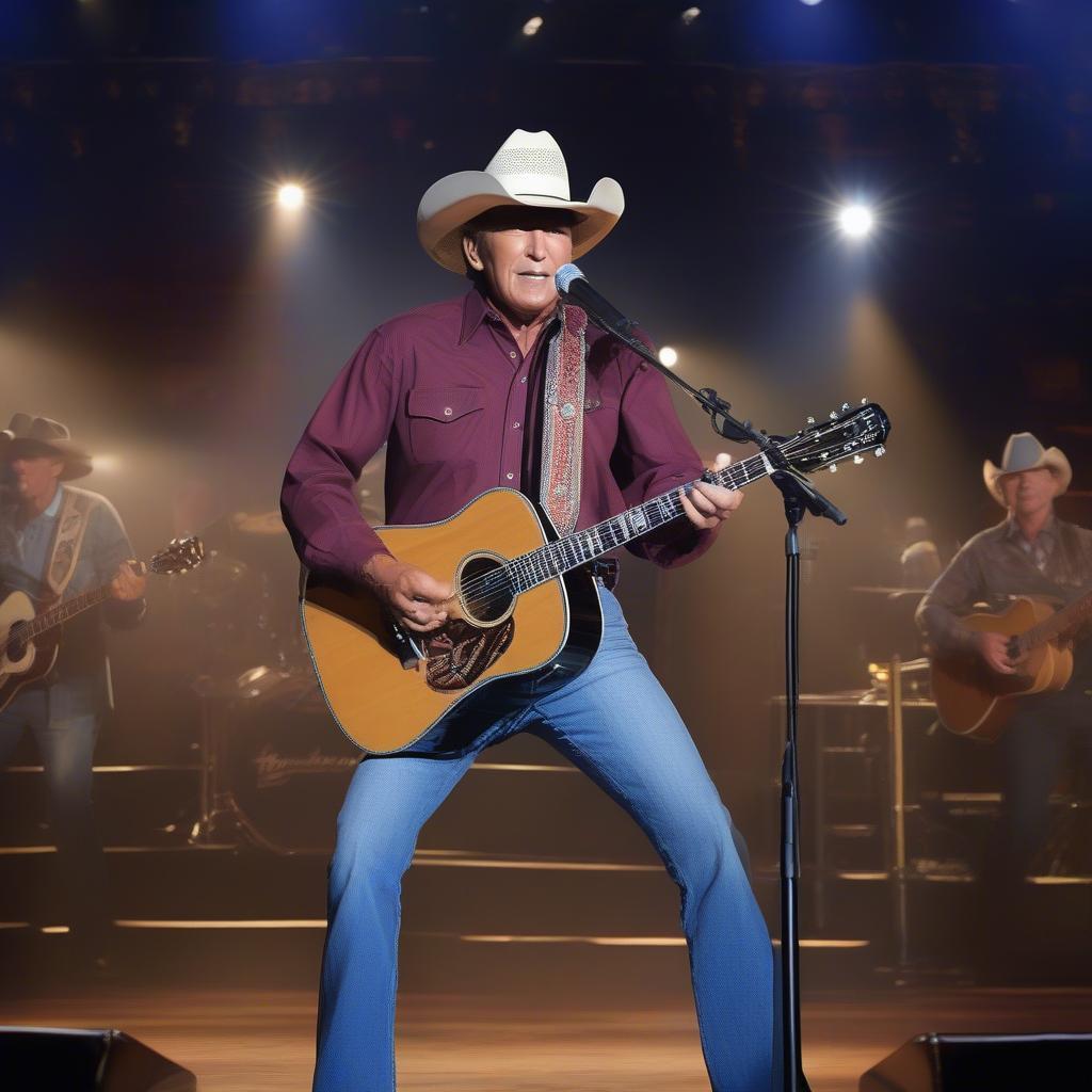 George Strait Performing Troubadour