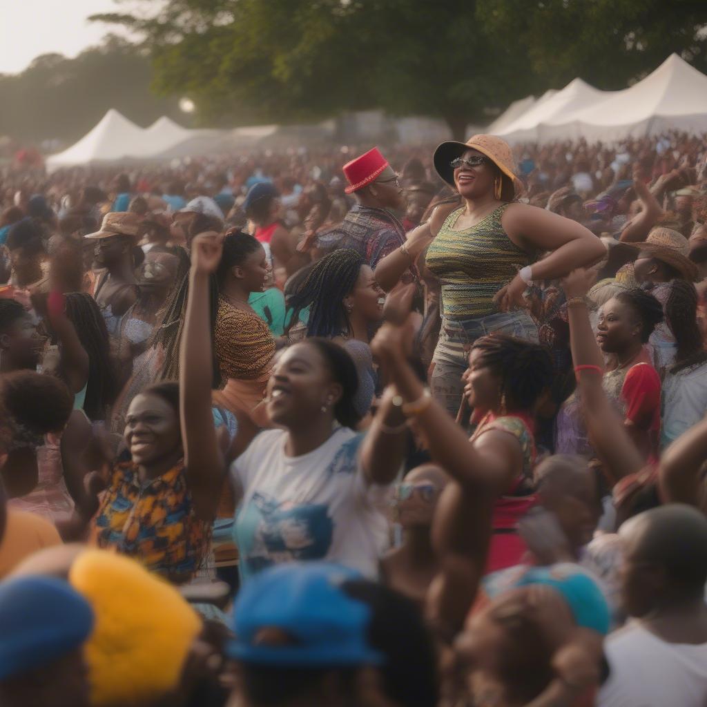 Gidi Culture Fest 2019 crowd enjoying the music