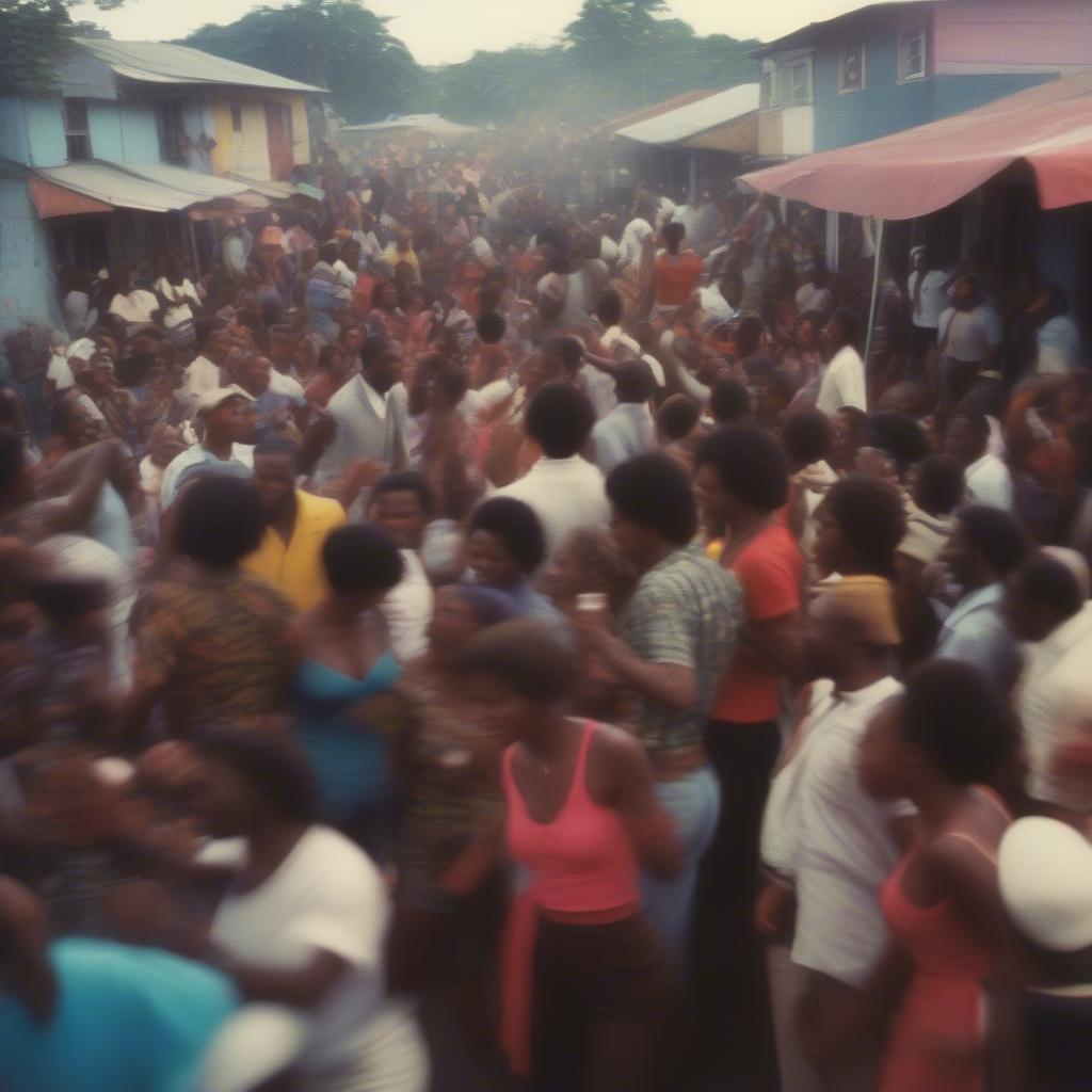 Jamaican Street Party in 1980