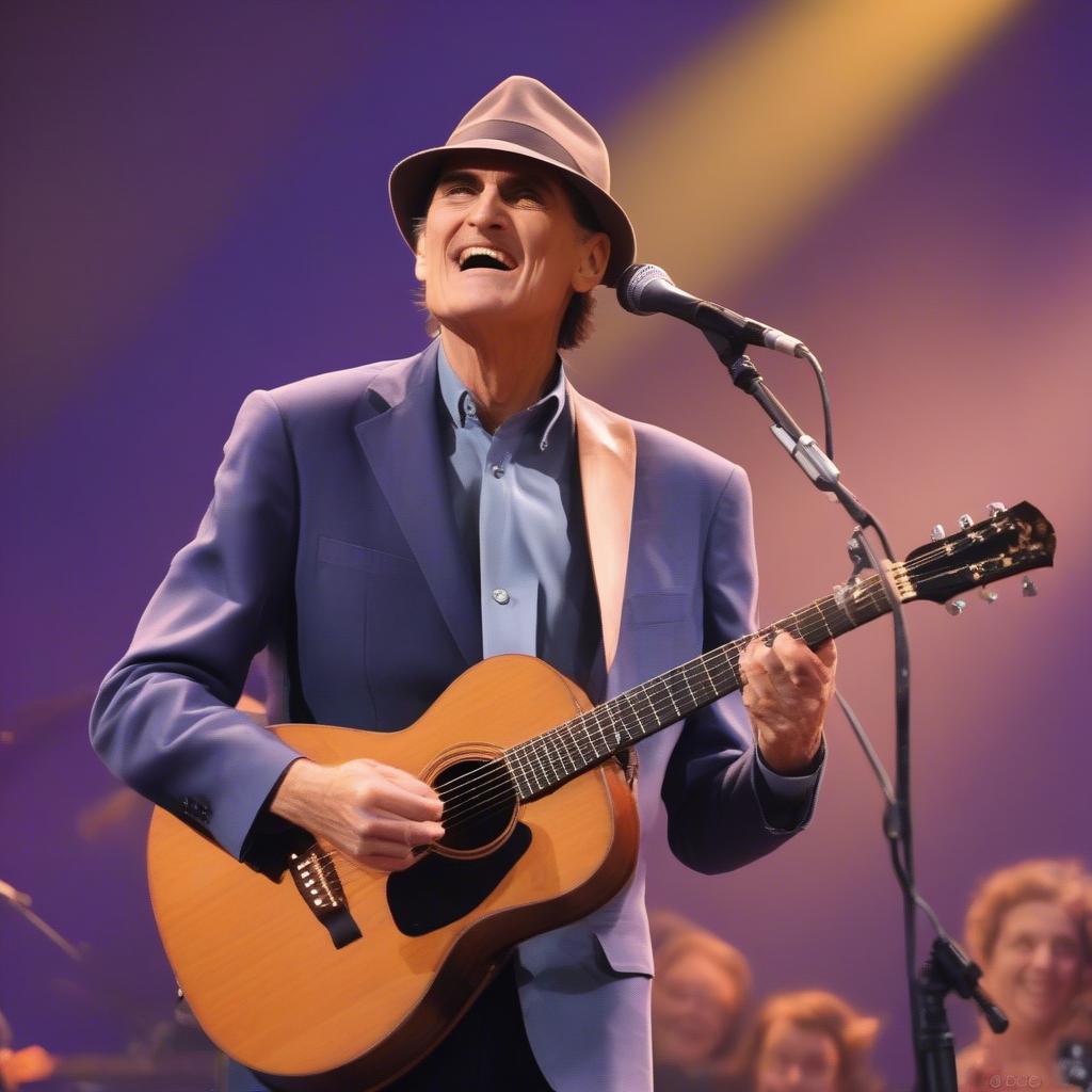 James Taylor performing How Sweet It Is live in concert