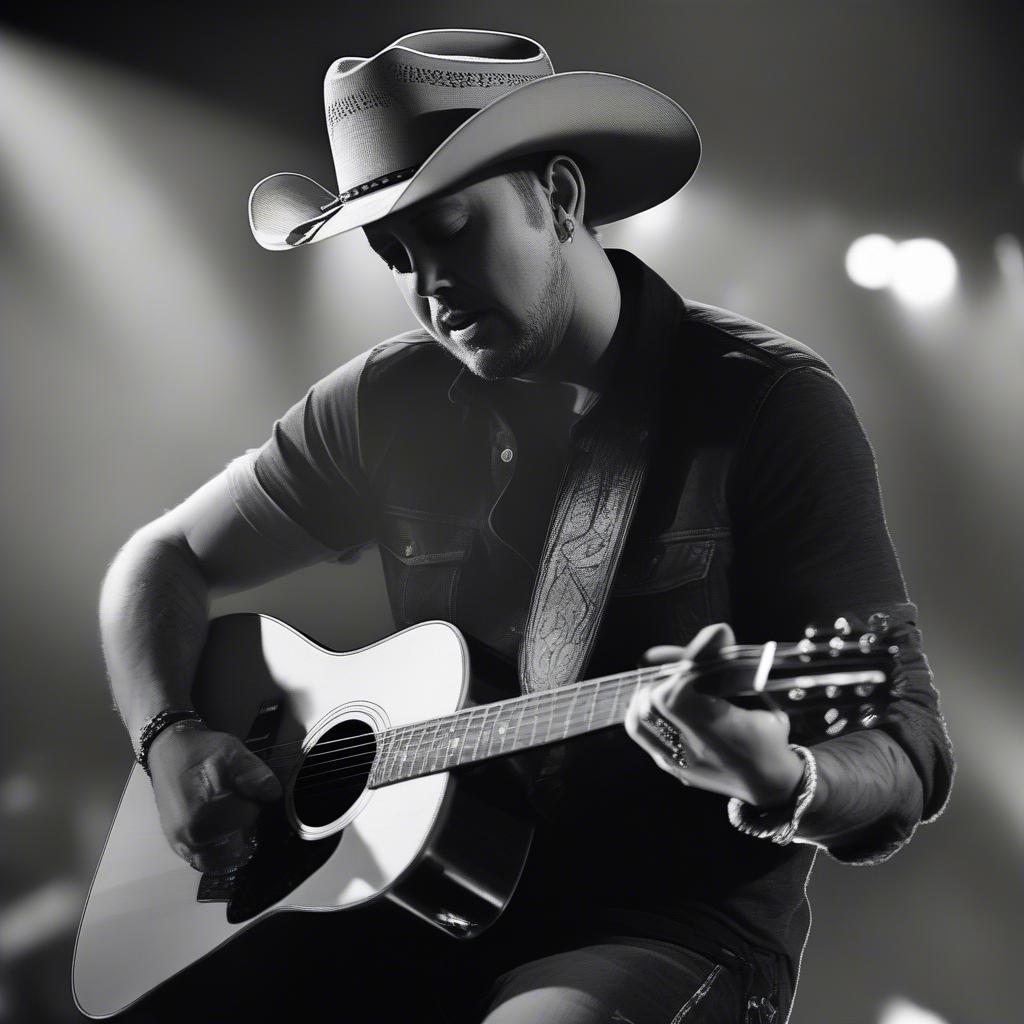 Jason Aldean Performing Acoustically