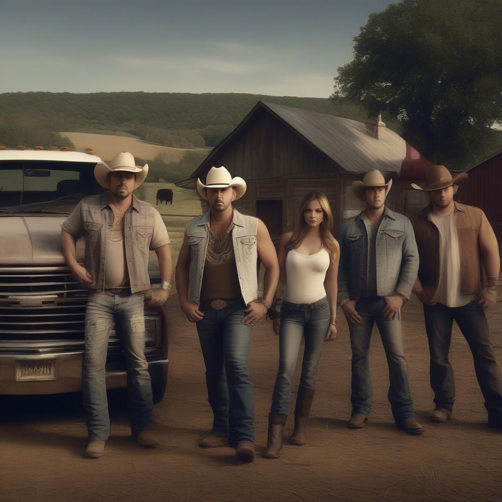 Jason Aldean in the Hicktown Music Video