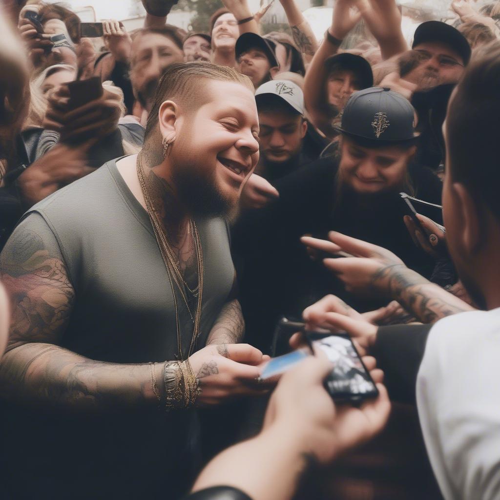 Jelly Roll Connecting with Fans