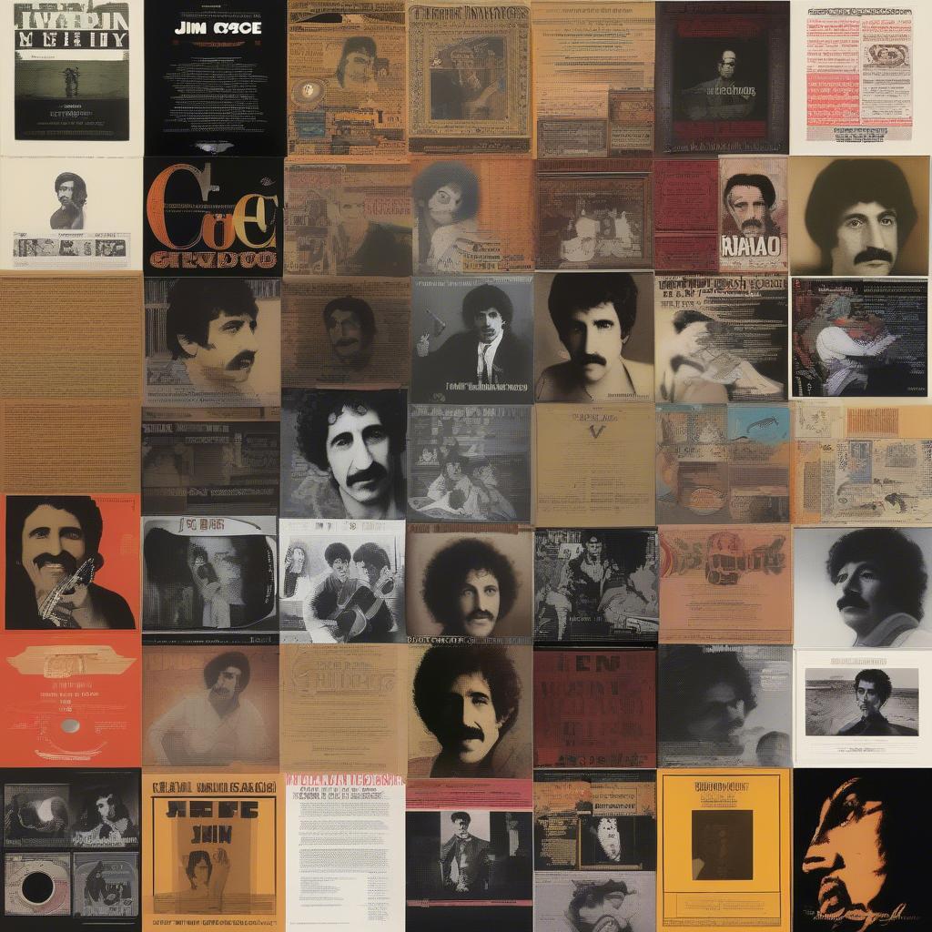 A collage of Jim Croce's album covers