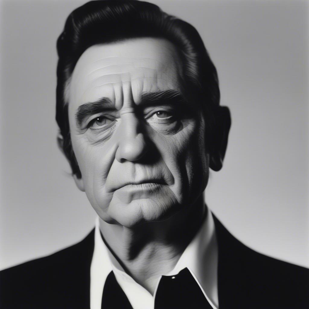 Johnny Cash Man in Black Portrait