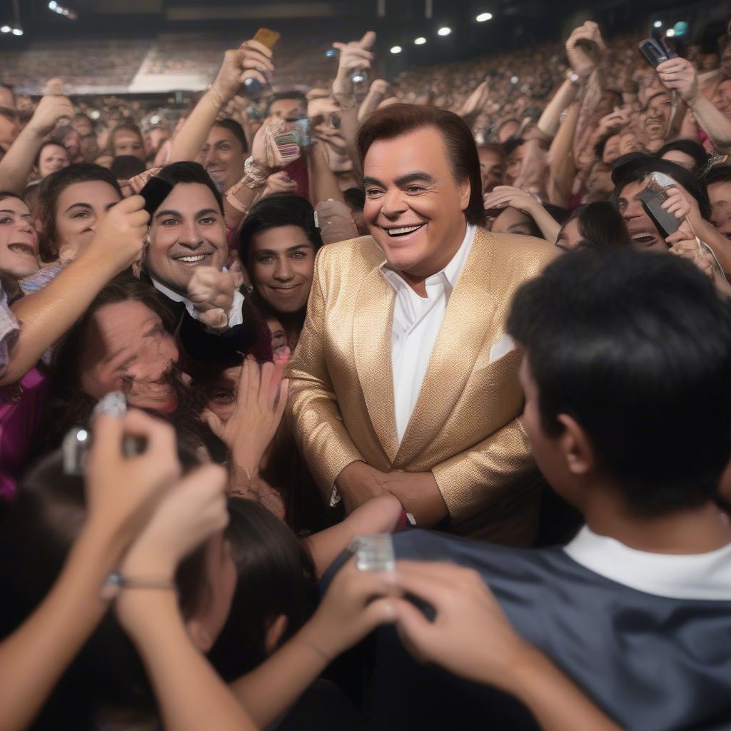 Juan Gabriel with Fans