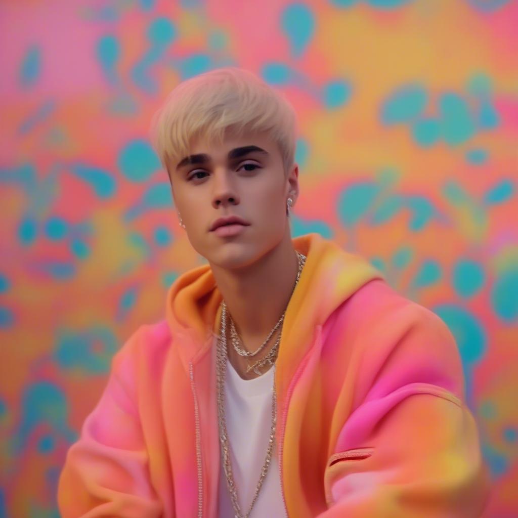 Justin Bieber in the Peaches music video