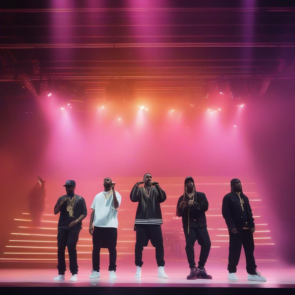 Kanye West and Crew Performing "Mercy"