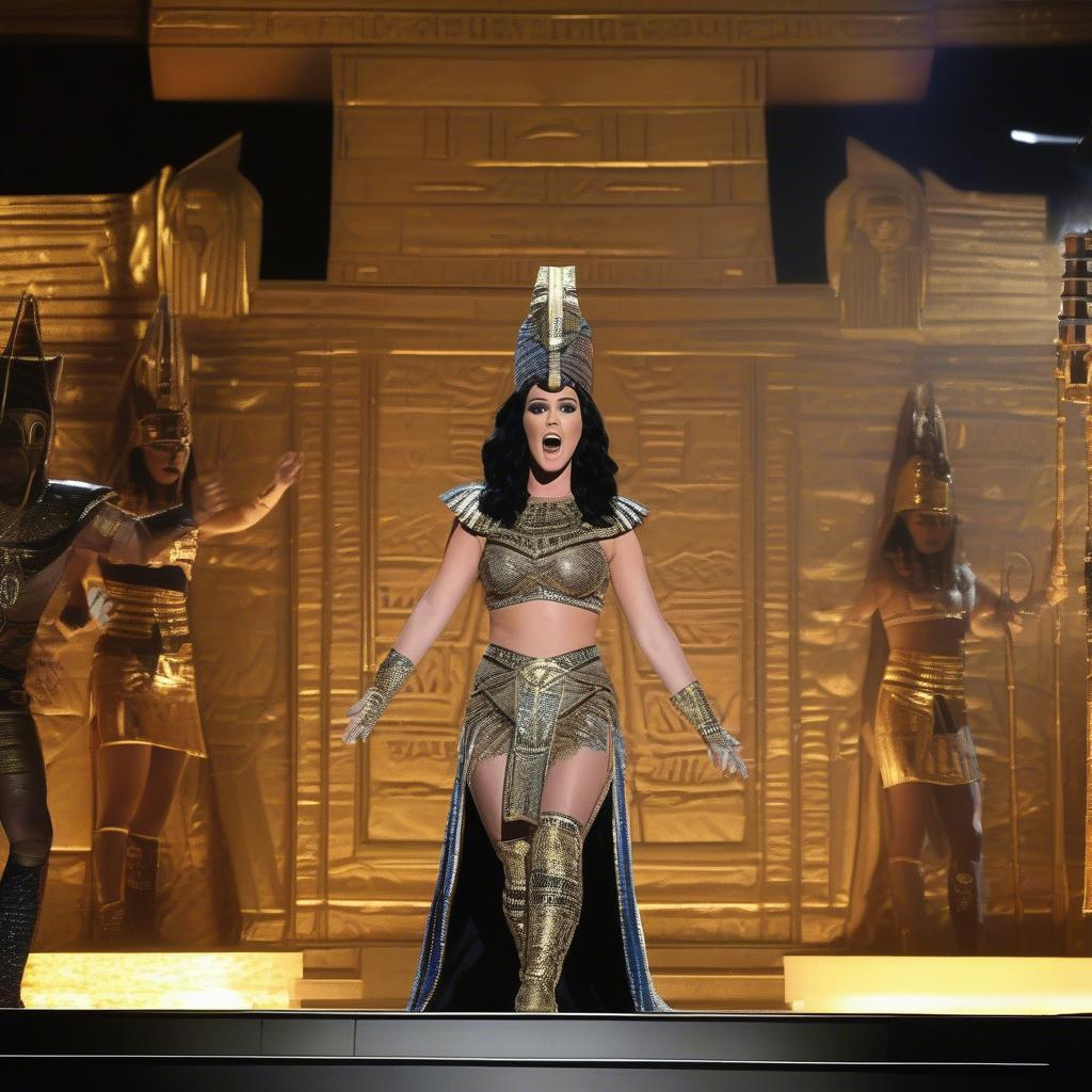 Katy Perry performing "Dark Horse" live in 2014