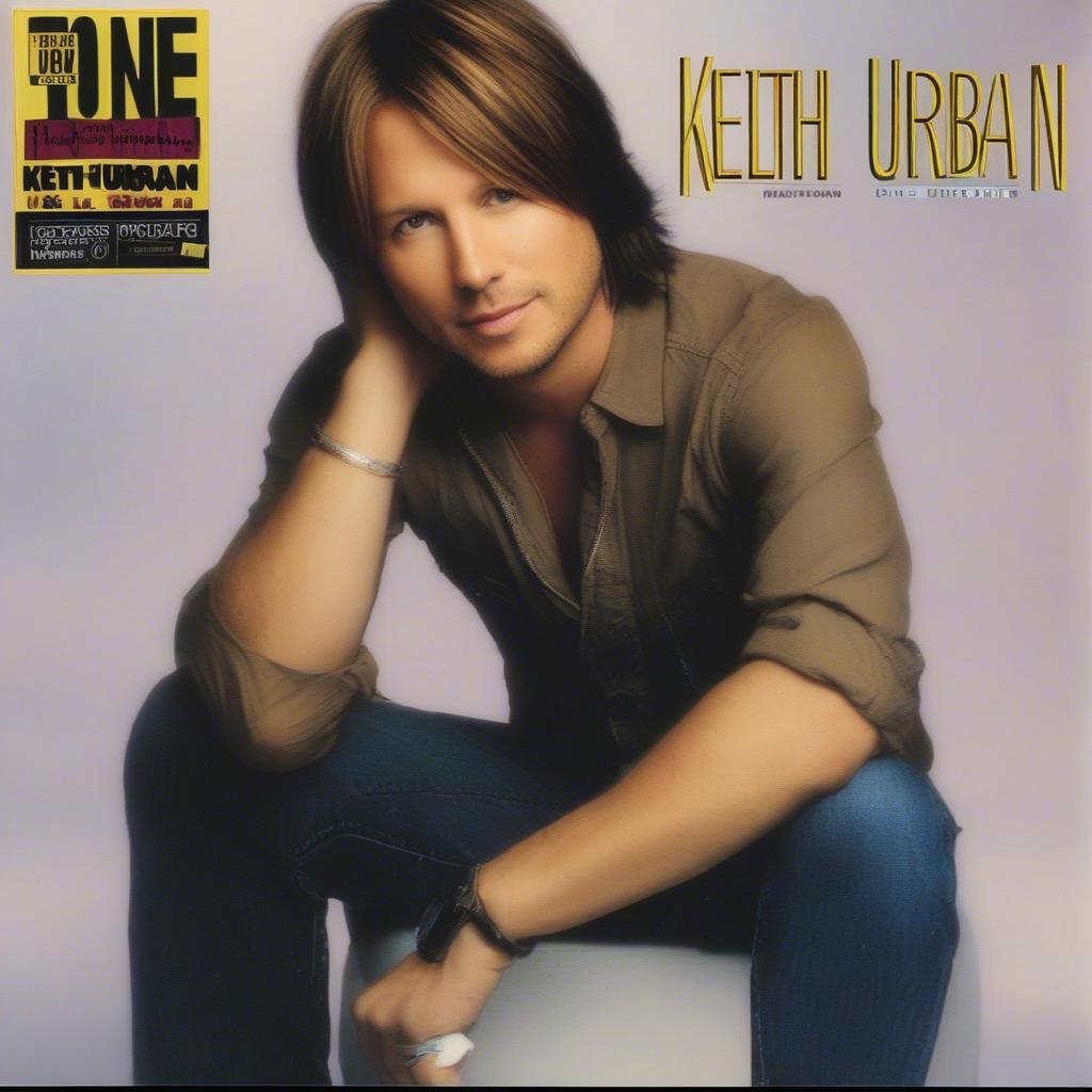 Keith Urban's early career album cover showcasing his youth and initial musical style