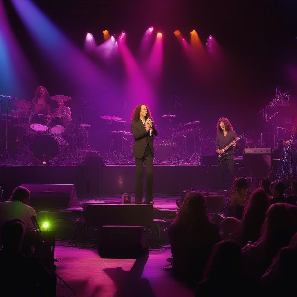 Kenny G performing live on stage with his band