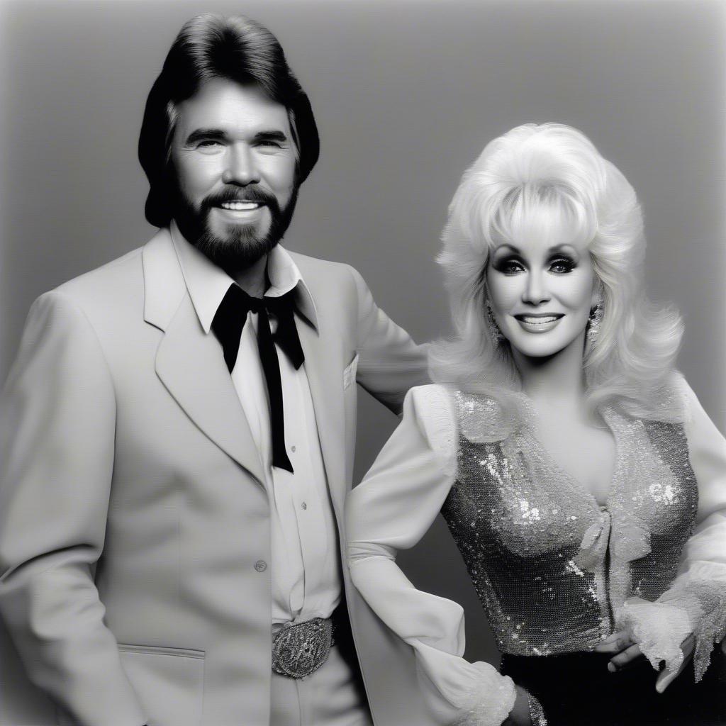 Kenny Rogers and Dolly Parton in 1980