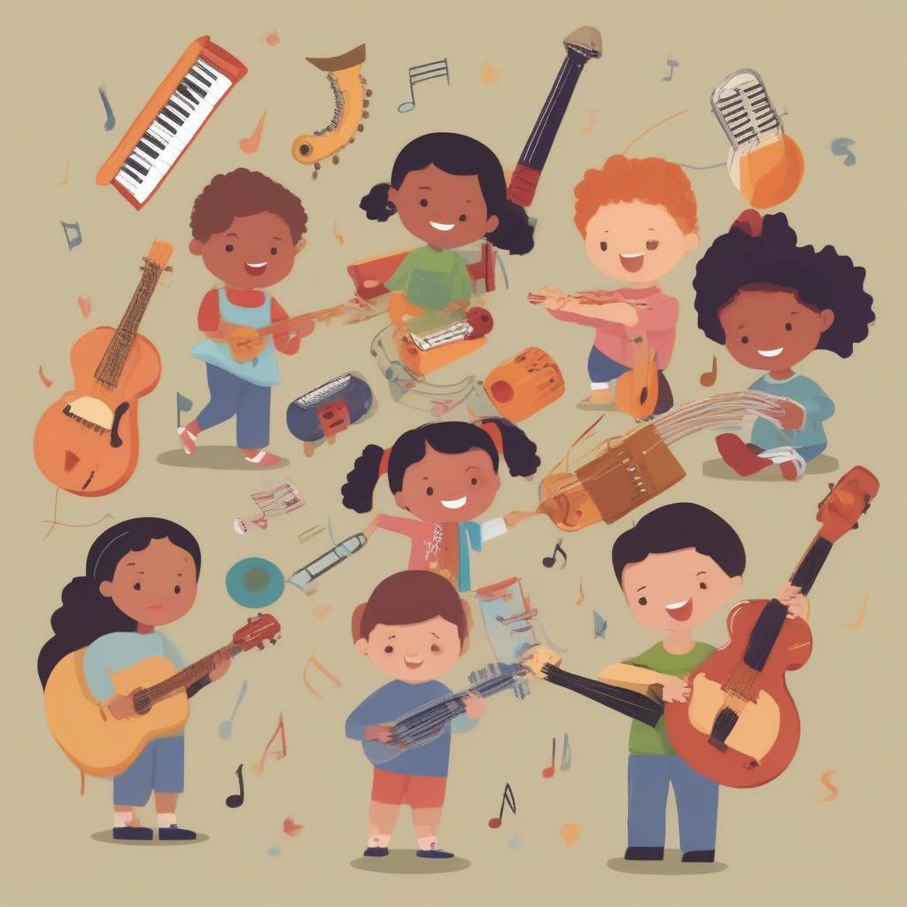 Kids Playing Musical Instruments