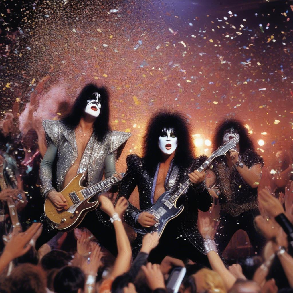 Kiss Performing Rock and Roll All Nite