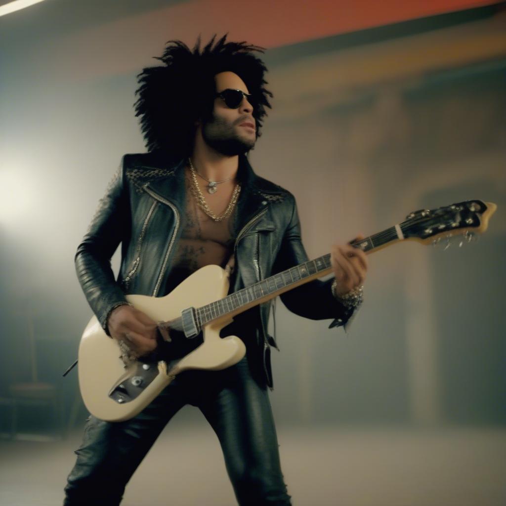 Lenny Kravitz in the American Woman Music Video