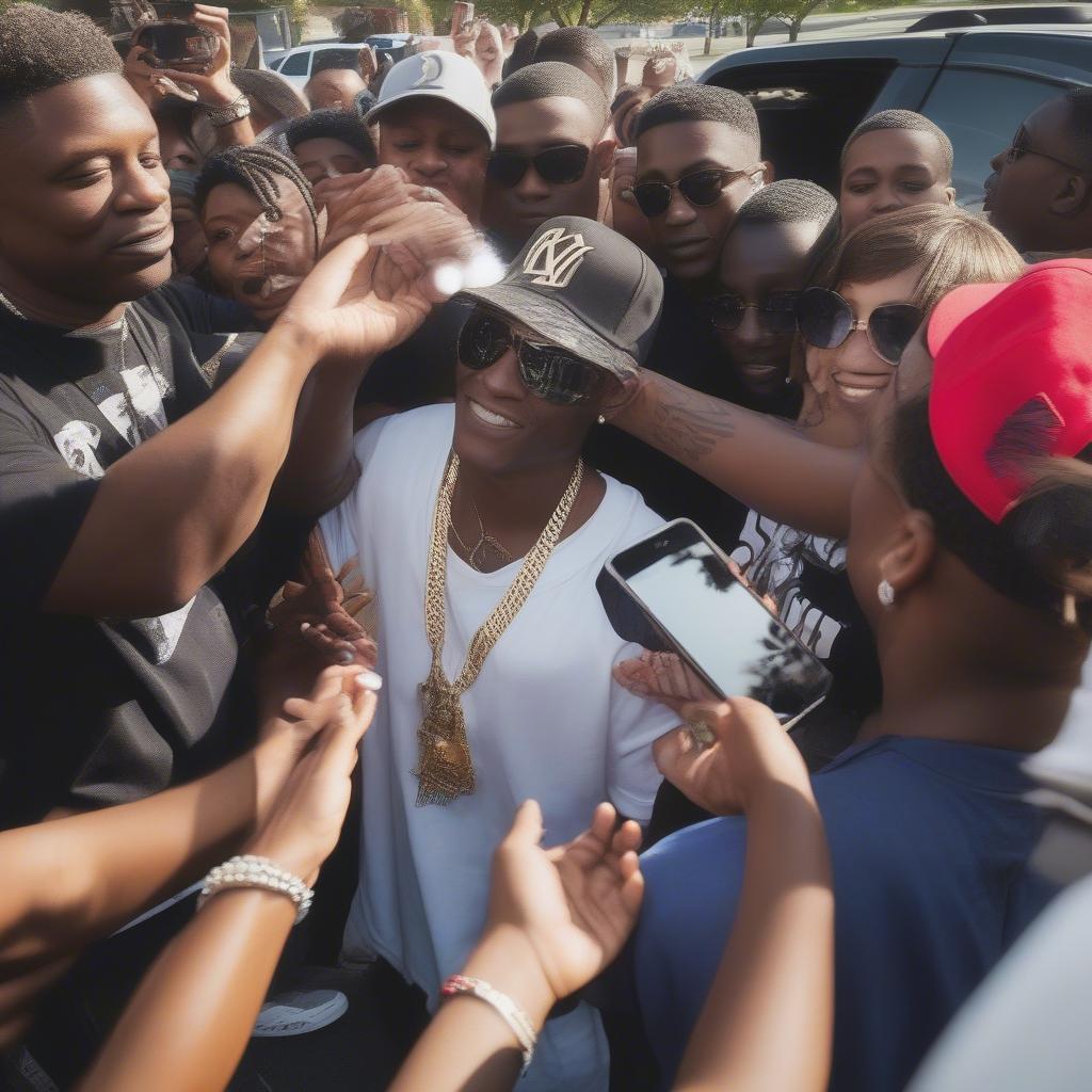 Lil Boosie Interacting with Fans