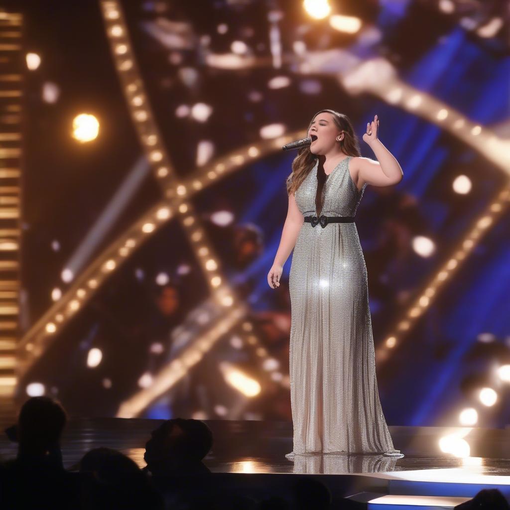 Madison VanDenburg singing on American Idol Top 6