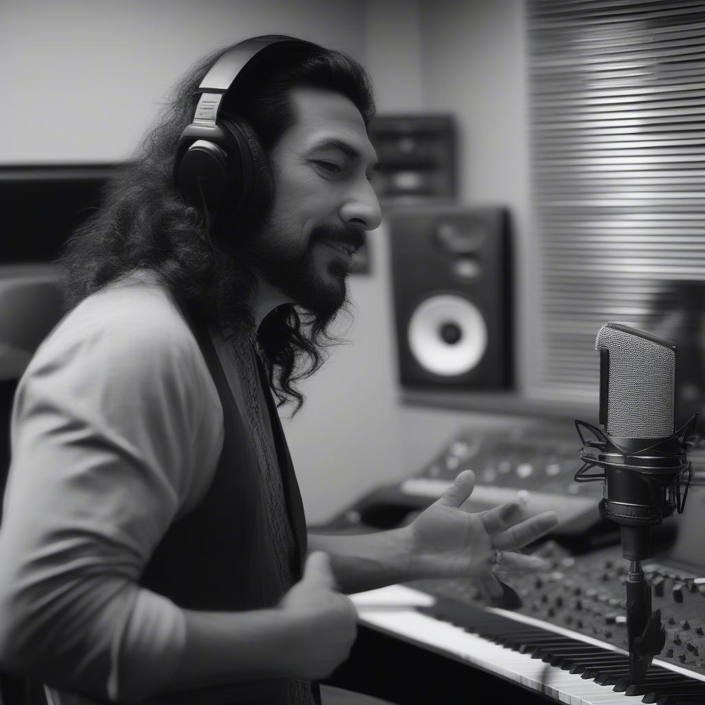 Marco Antonio Solis Recording in the Studio