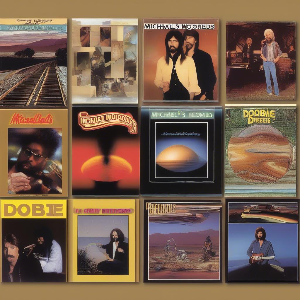 A collection of Michael McDonald album covers