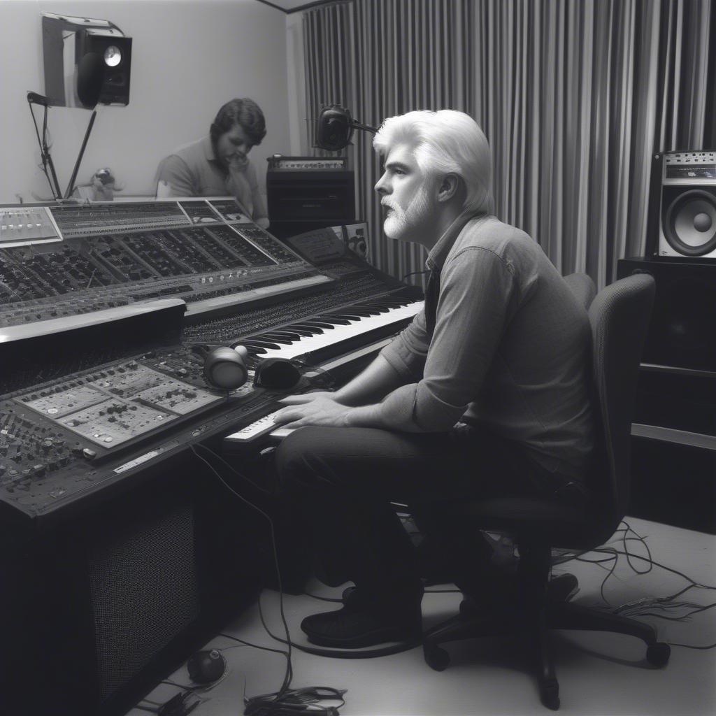 Michael McDonald in the recording studio