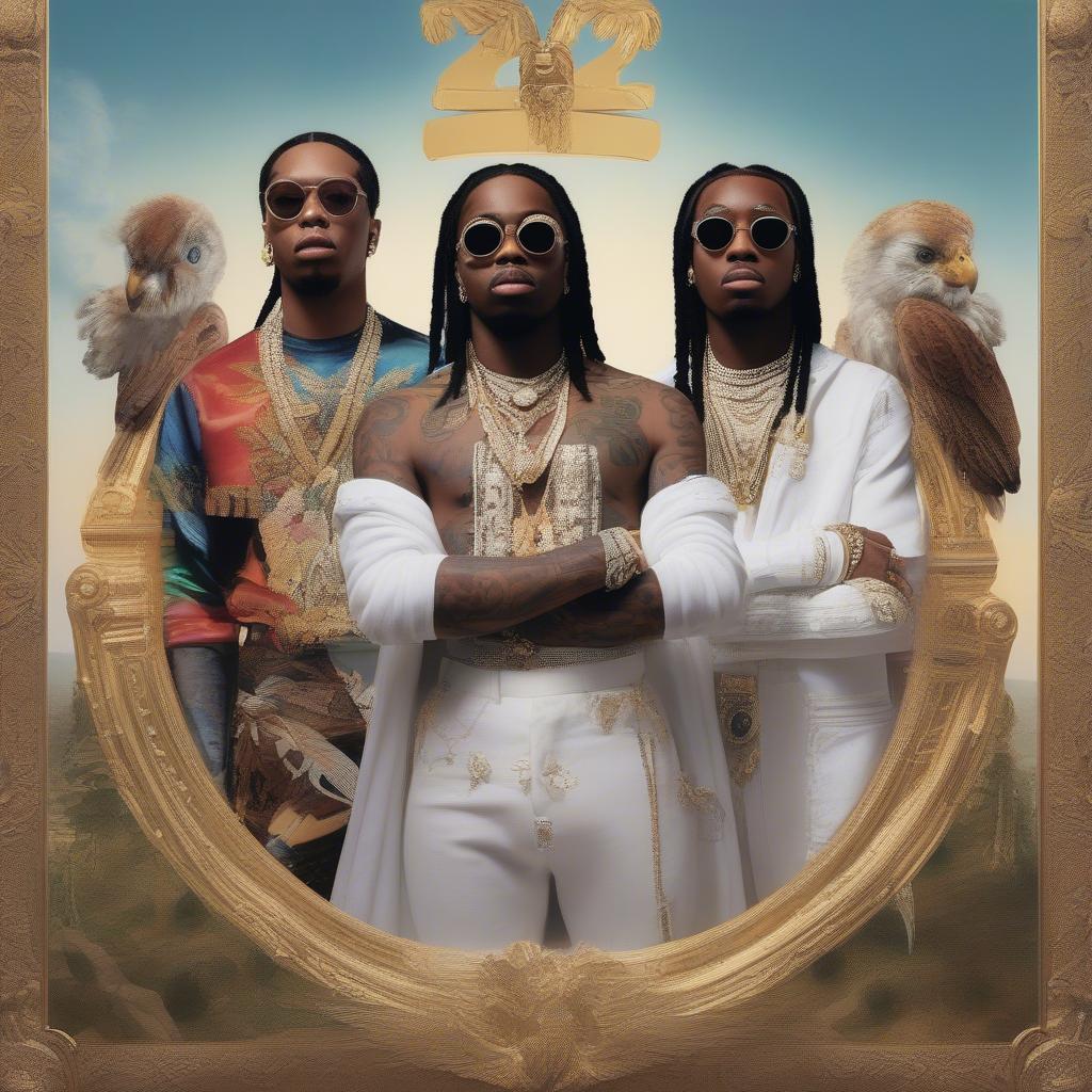 Migos' Culture II Album Cover: The iconic cover art of Migos' Culture II.