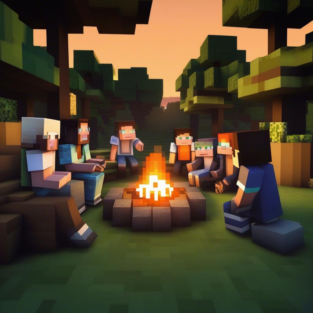 Minecraft Community Listening to Music