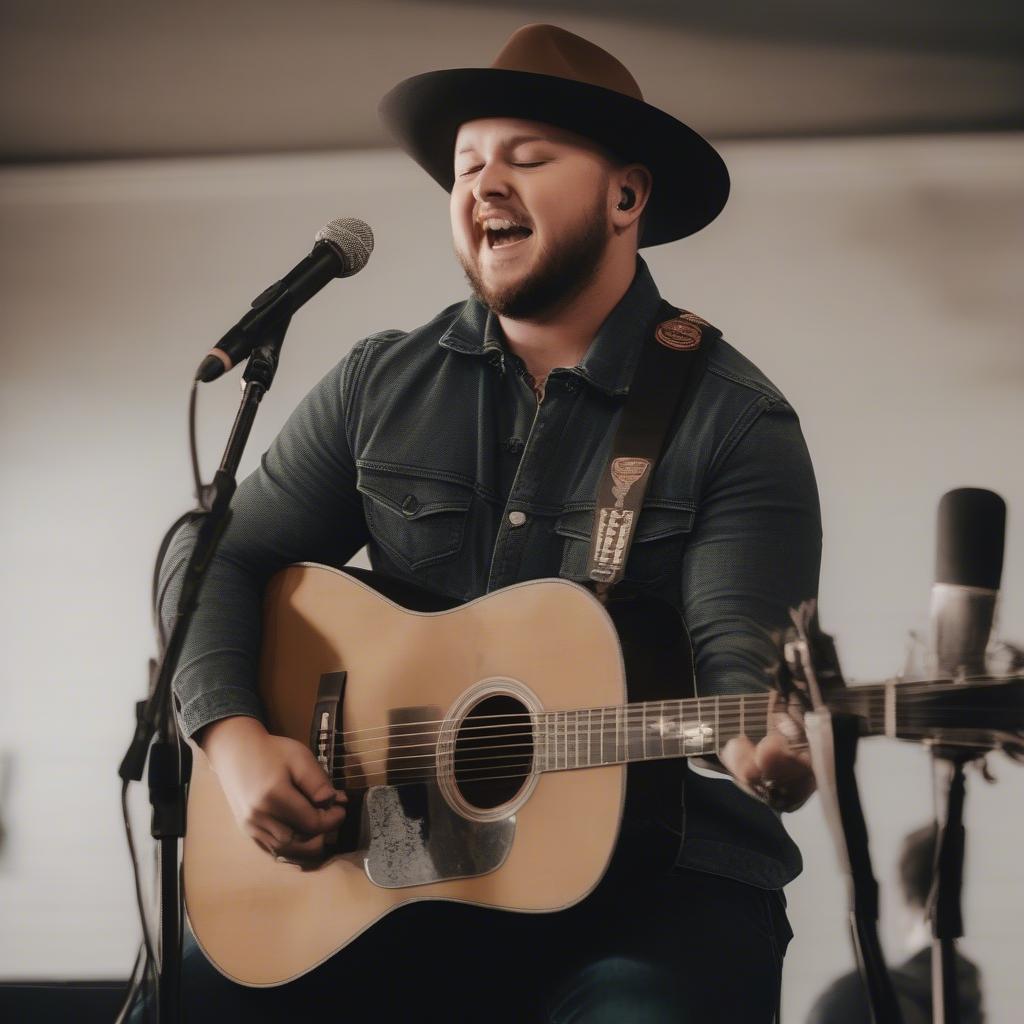 Mitchell Tenpenny Performing Acoustically