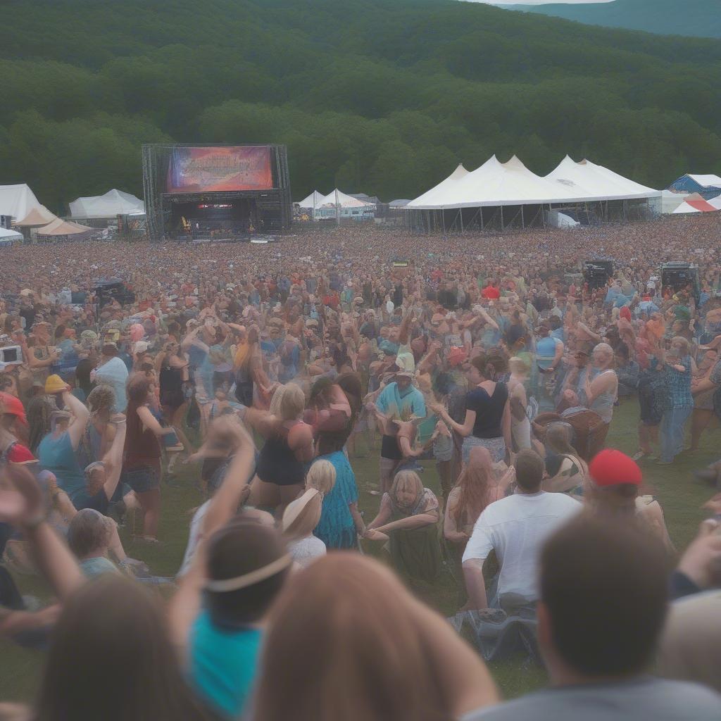 Mountain Jam 2019 Crowd enjoying the Music