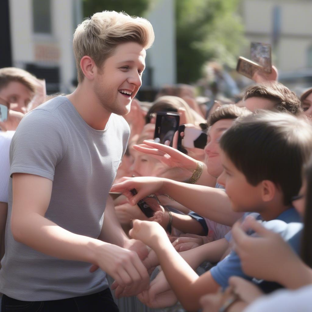 Niall Horan Meeting Fans