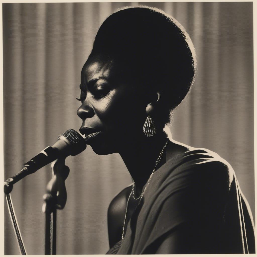 Nina Simone performing Strange Fruit