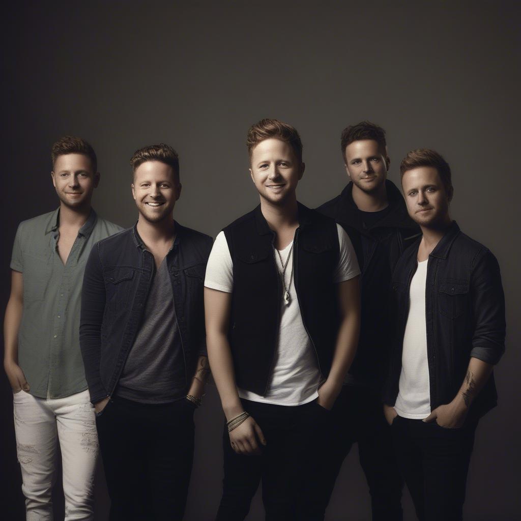 OneRepublic band members posing together